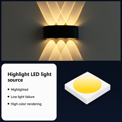 Applique murale LED étanche IP65 AEGIS