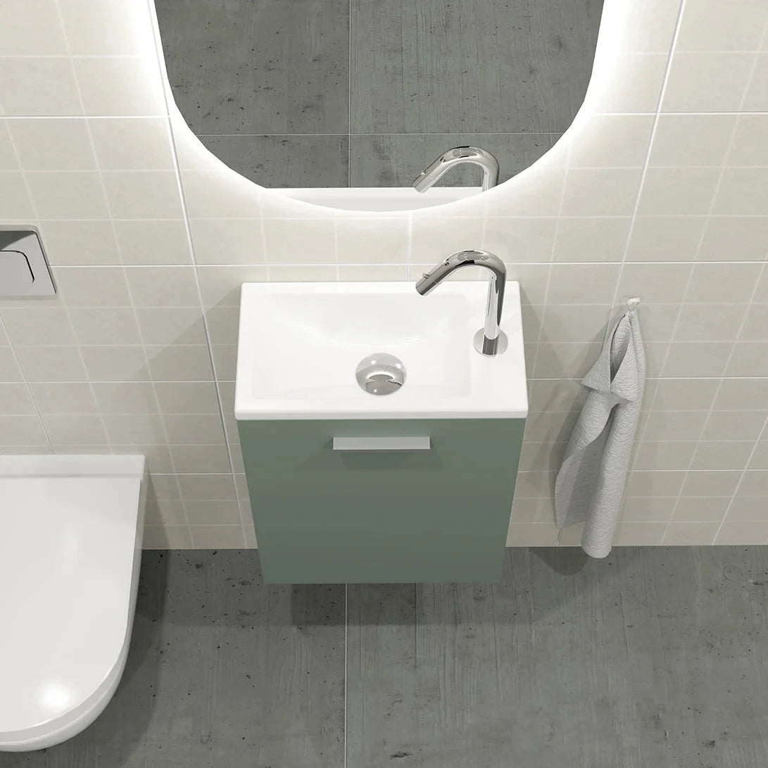 Meuble lave-mains 40cm Amande Mat