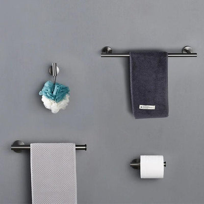 Ensemble d'accessoires de salle de bain gris anthracite