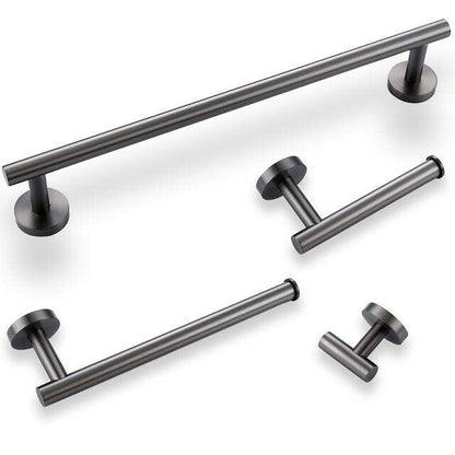 Ensemble d'accessoires de salle de bain gris anthracite