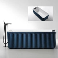 LINEA - Baignoire îlot texturée