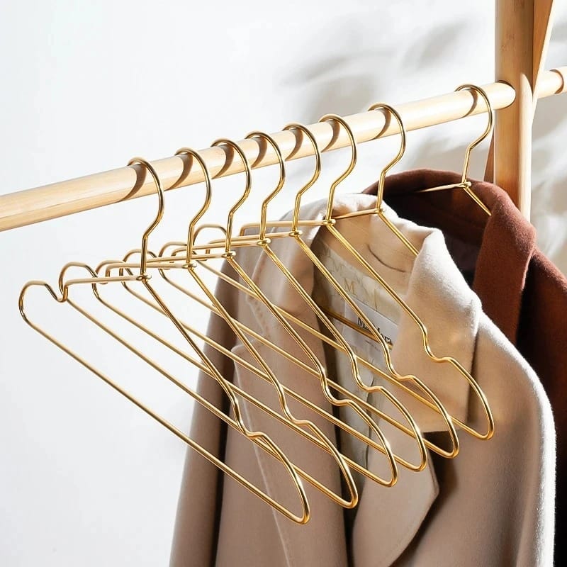 Lot de 10 Cintres Métal Premium Minimaliste & Élégant - Aeraly