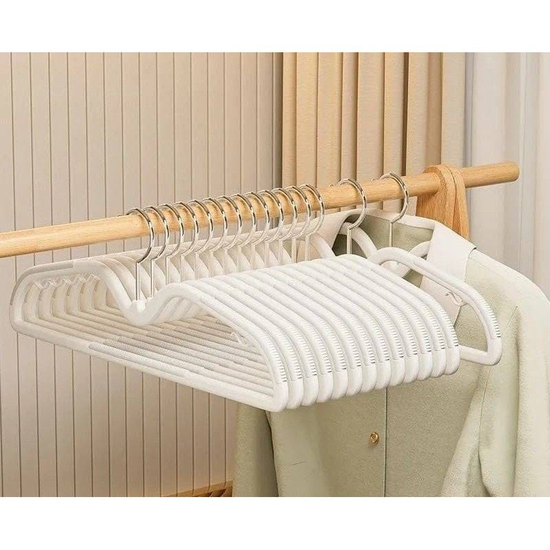 Lot de cintres plastiques antidérapants pivotants – 10 pièces - Aeraly