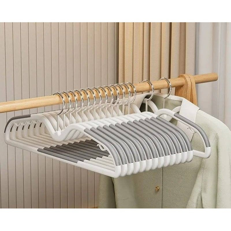 Lot de cintres plastiques antidérapants pivotants – 10 pièces - Aeraly