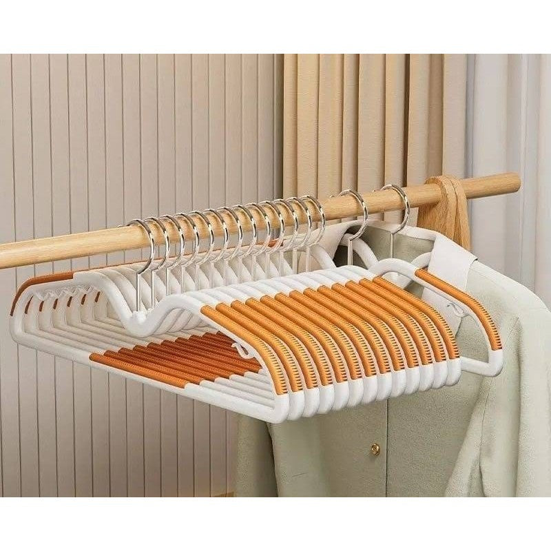 Lot de cintres plastiques antidérapants pivotants – 10 pièces - Aeraly