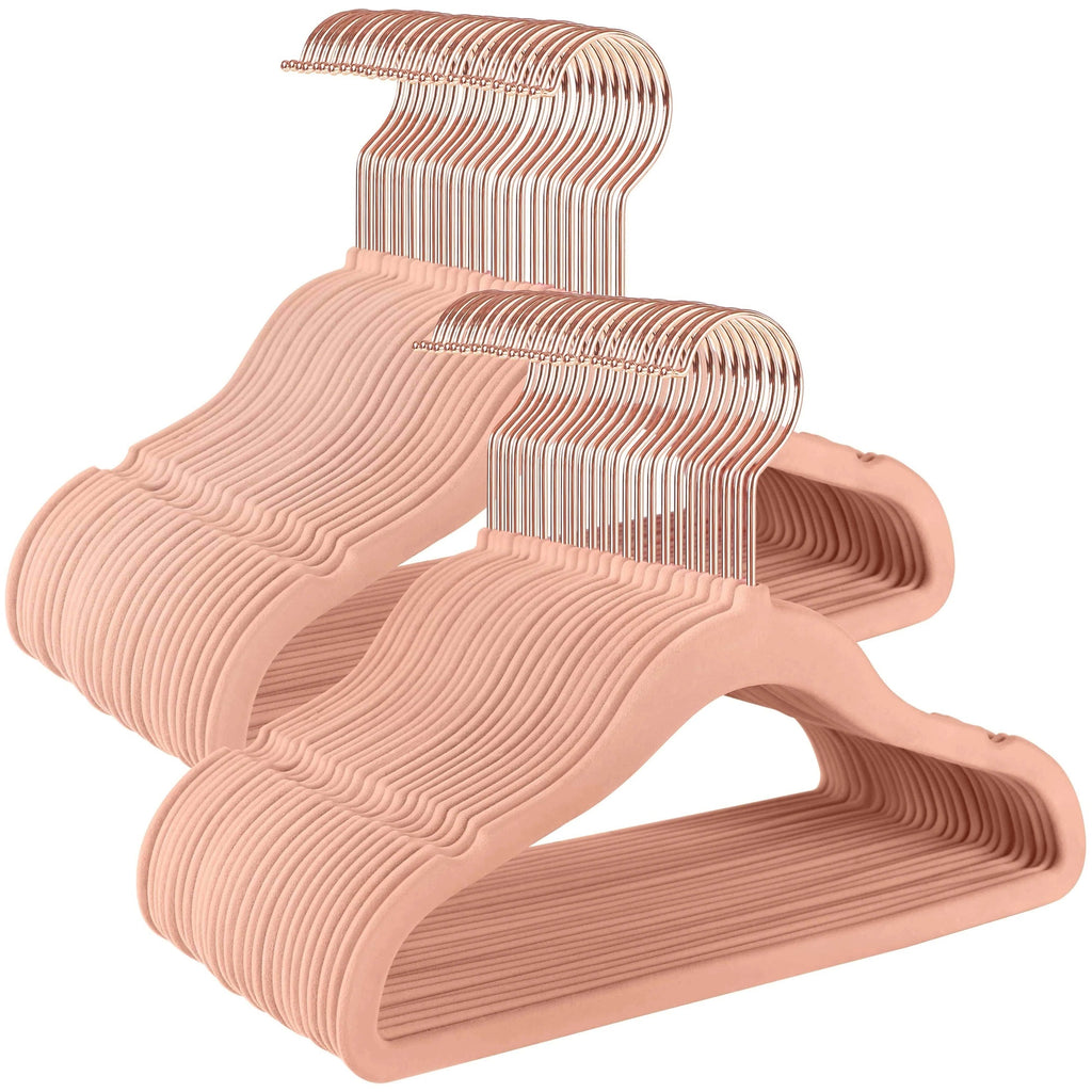 Cintres Enfants en Velours - Gagnez de la Place Facilement - Lot de 50 - Aeraly