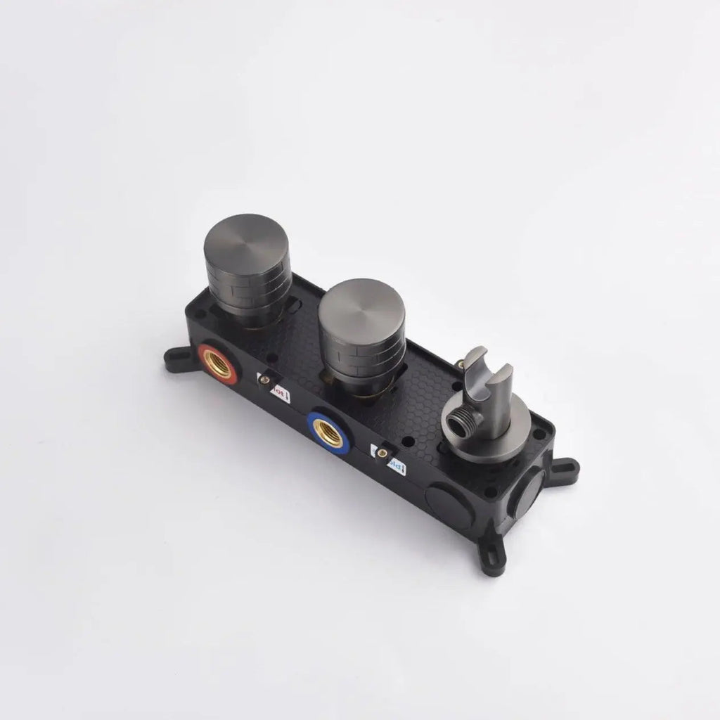 Composition de Douche encastré anthracite