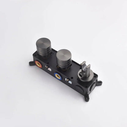 Composition de Douche encastré anthracite