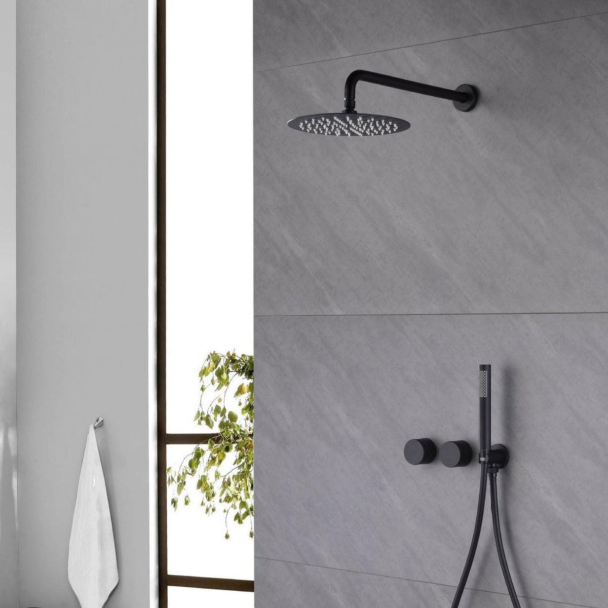Colonne de douche murale ou plafond laiton massif