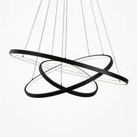 Lustre design anneaux suspendus LED AURELIA