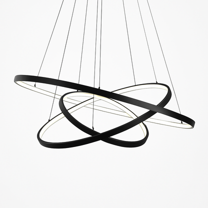Lustre design anneaux suspendus LED AURELIA