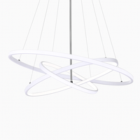 Lustre design anneaux suspendus LED AURELIA