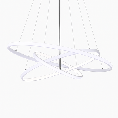 Lustre design anneaux suspendus LED AURELIA