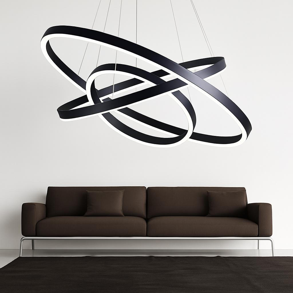 Lustre design cercles entrelacés NEXUS