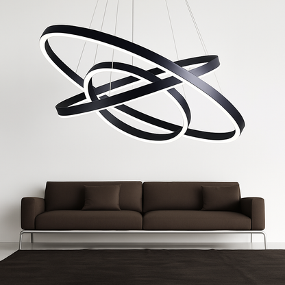 Lustre design cercles entrelacés NEXUS