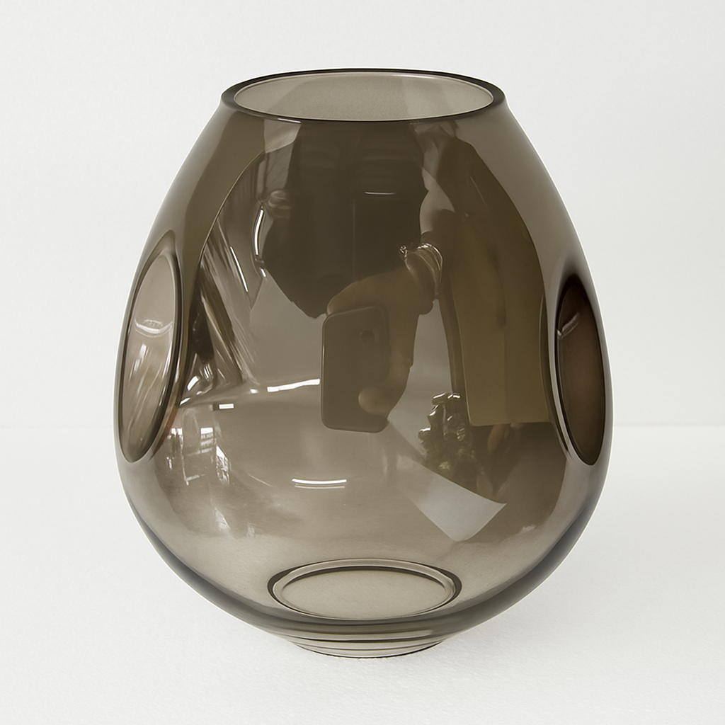 Lustre design LED branches métal bulles verre GEMMA