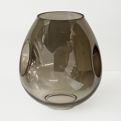Lustre design LED branches métal bulles verre GEMMA