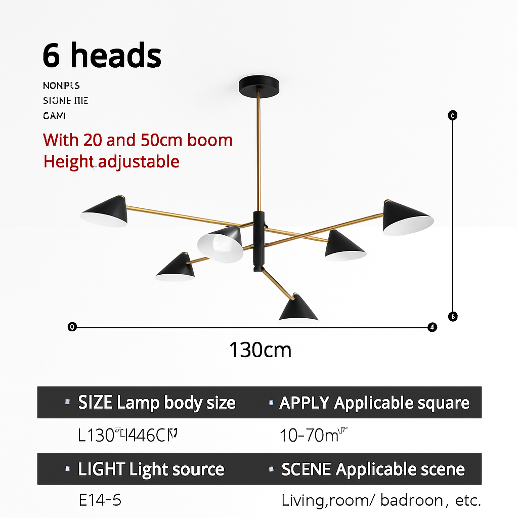 Lustre design LED abat-jours triangles style loft PRISMA
