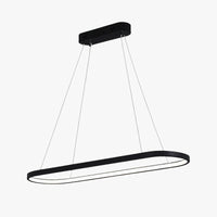 Lustre LED design suspendu arrondi aluminium LUNARE