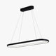 Lustre LED design suspendu arrondi aluminium LUNARE