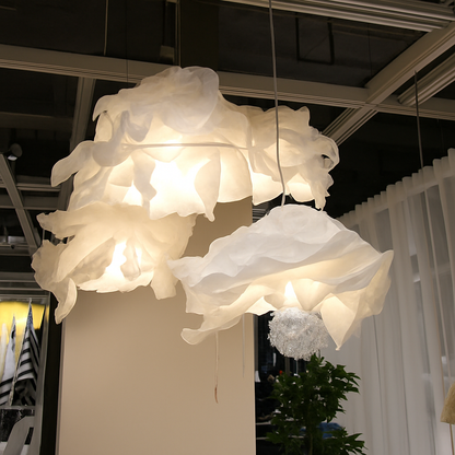 Lustre en papier blanc forme nuage NUVOLA
