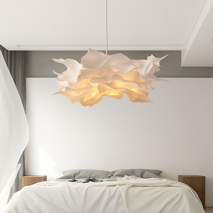 Lustre en papier blanc forme nuage NUVOLA