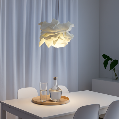 Lustre en papier blanc forme nuage NUVOLA