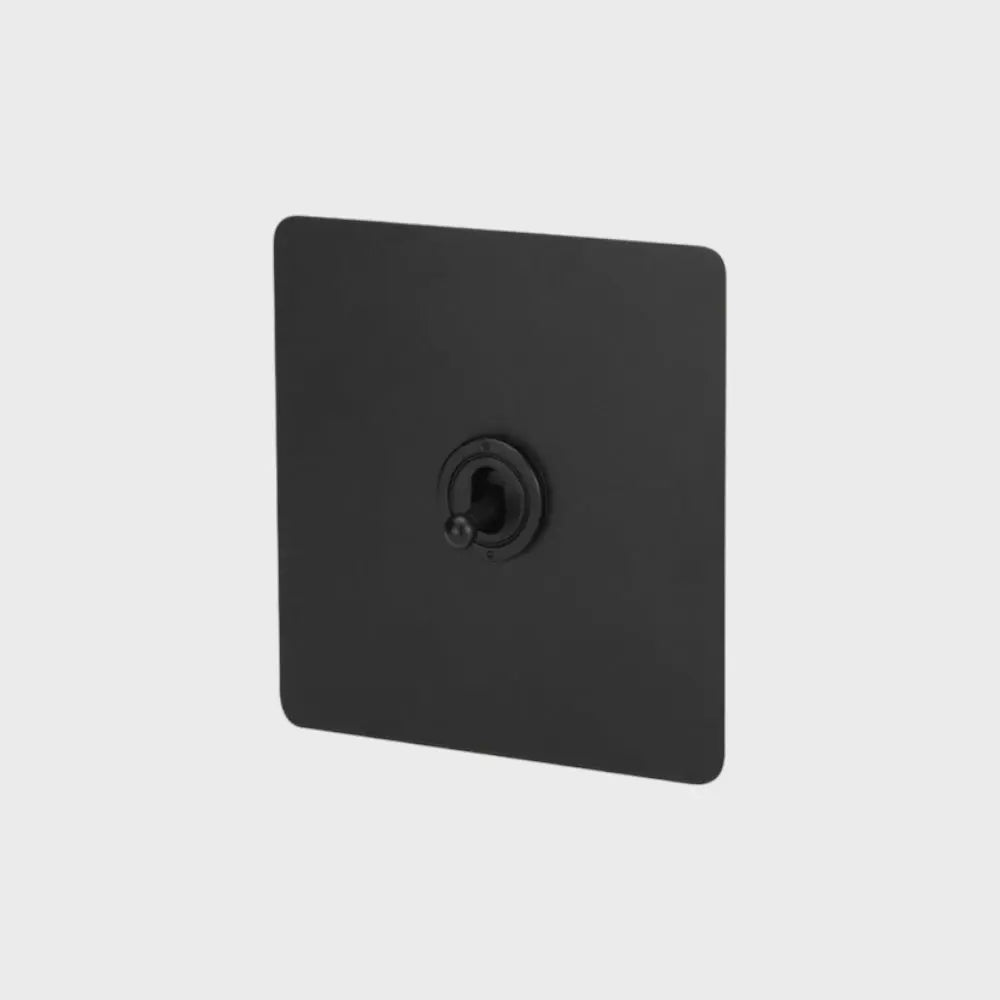 interrupteur va-et-vient simple noir mat
