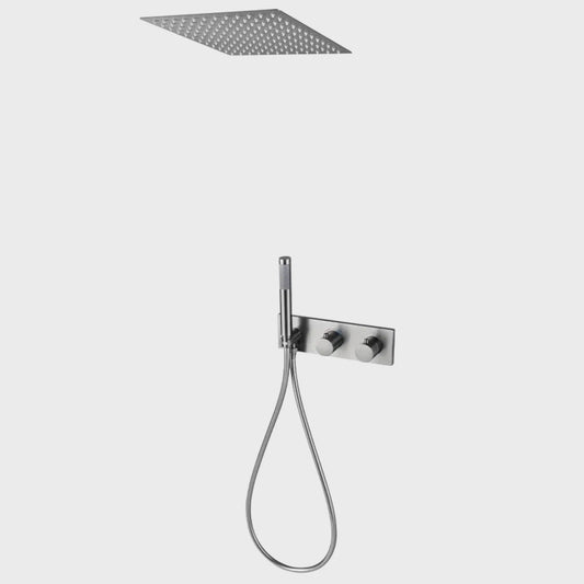 Ensemble de Douche encastré anthracite