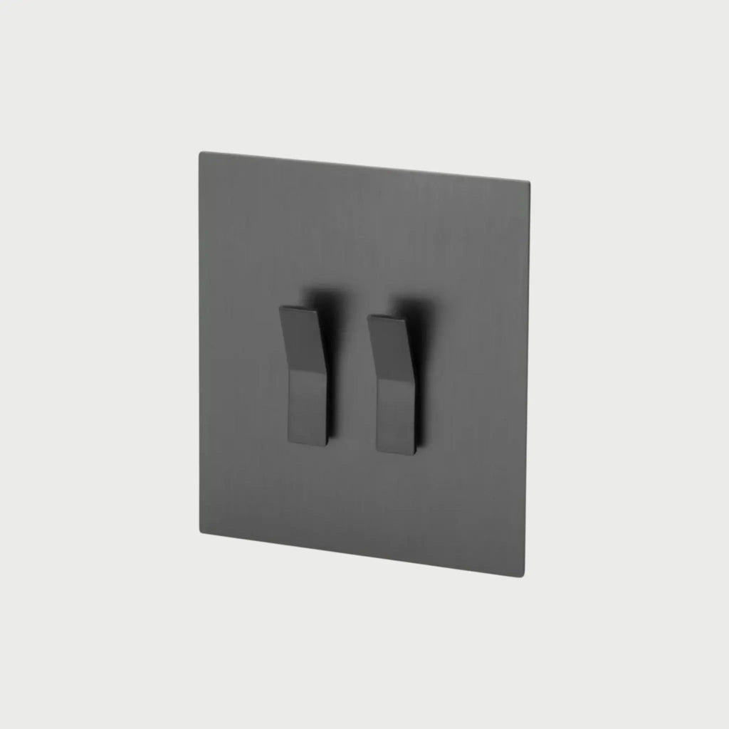 interrupteur double anthracite