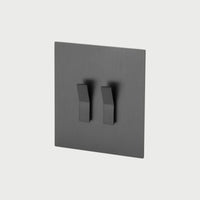 interrupteur double anthracite