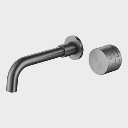 Robinet de lavabo encastré anthracite