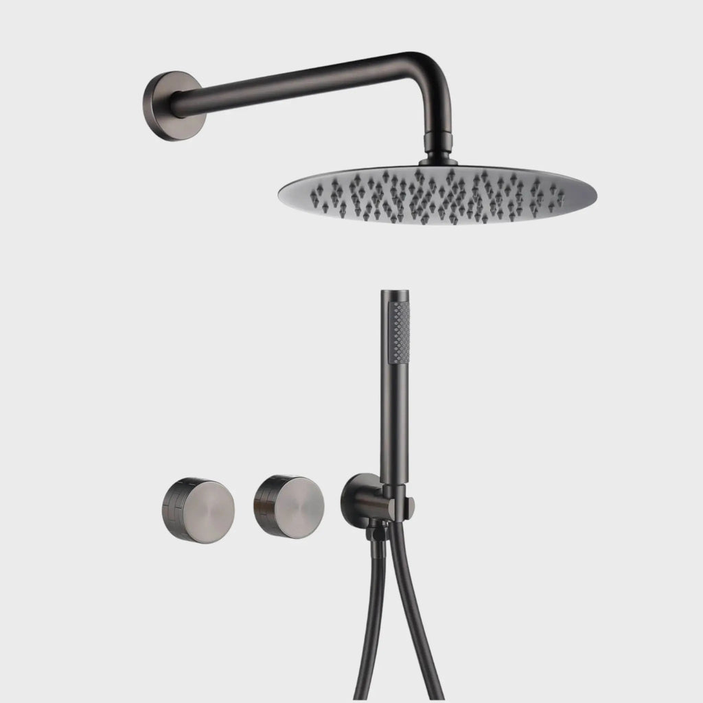 Composition de Douche encastré anthracite