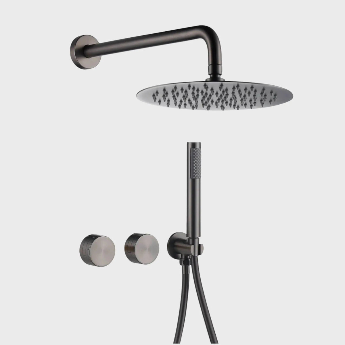 Composition de Douche encastré anthracite