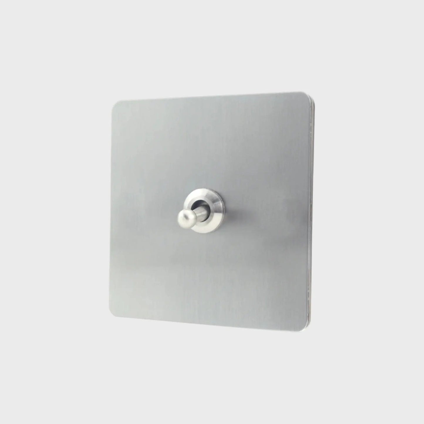 interrupteur va-et-vient simple acier brossé