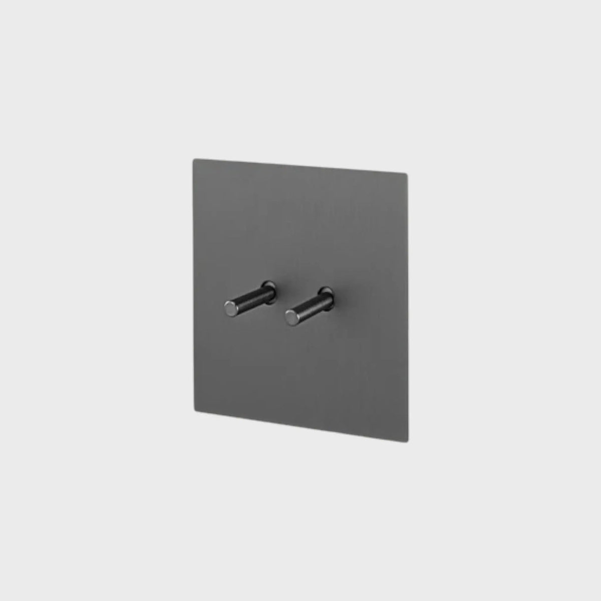 interrupteur va-et-vient double anthracite