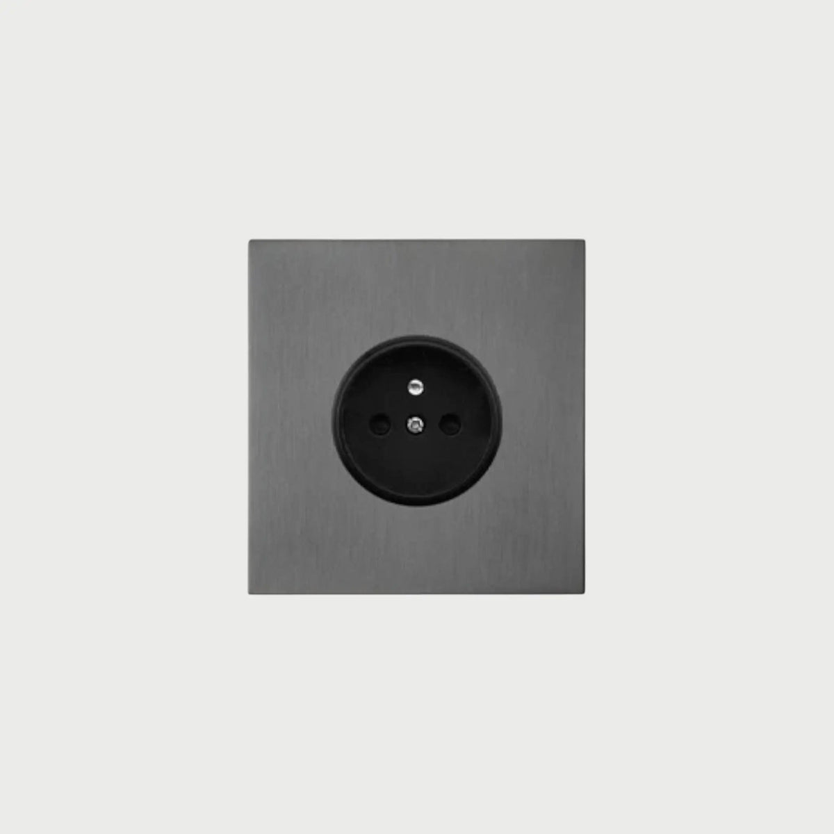 prise de courant simple anthracite