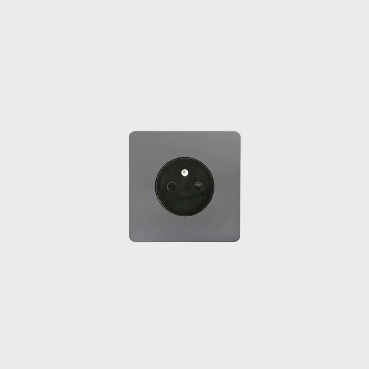 prise de courant simple anthracite