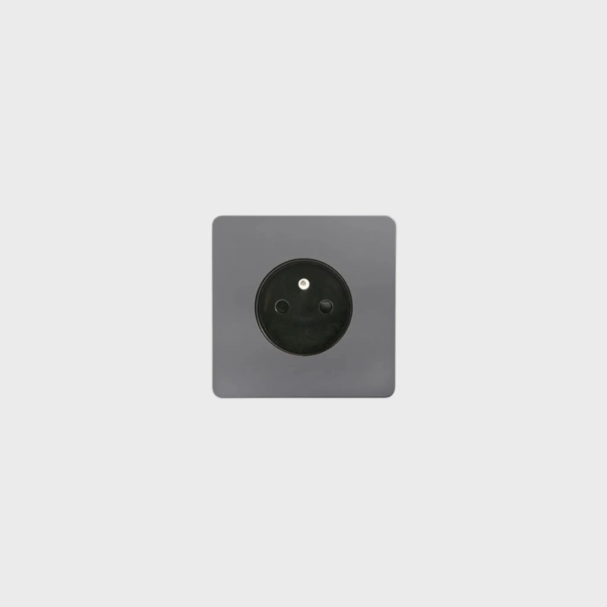 prise de courant simple anthracite