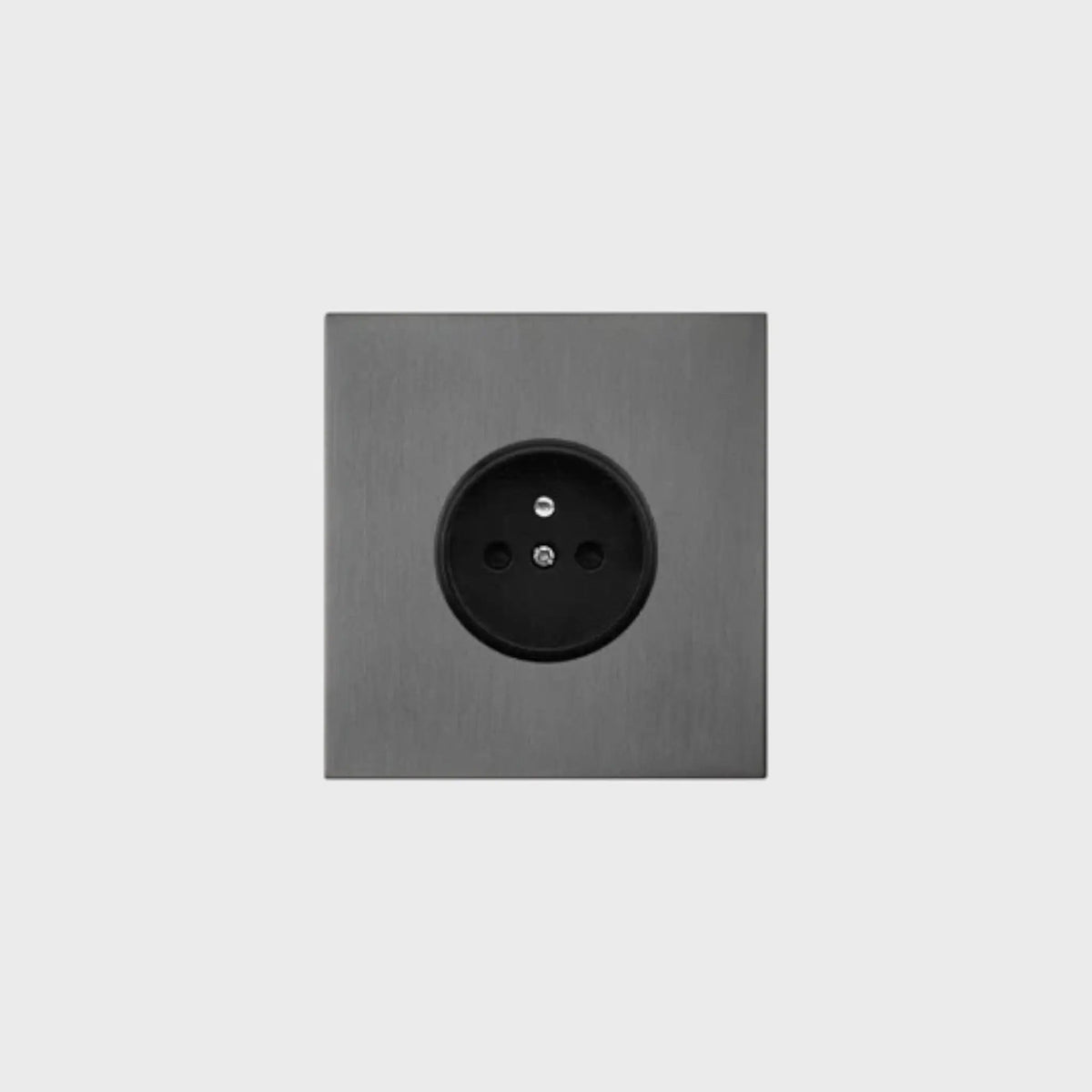 prise de courant simple anthracite