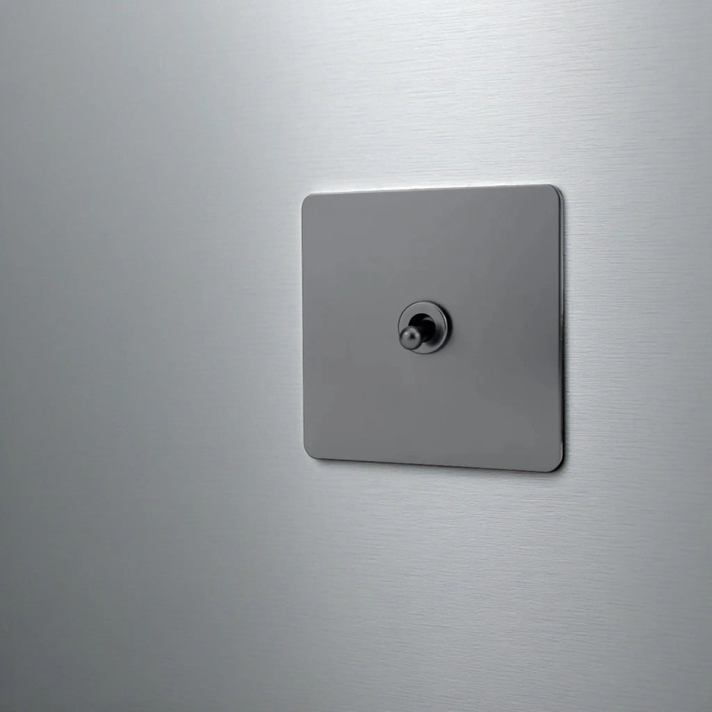 interrupteur va-et-vient simple anthracite