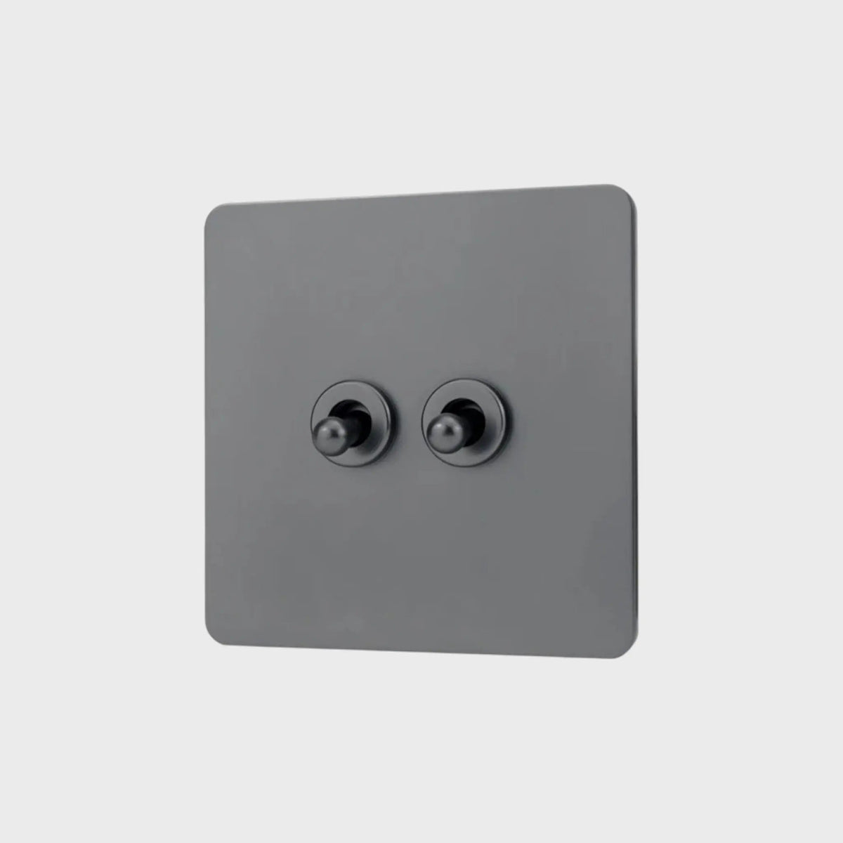 interrupteur va-et-vient double anthracite