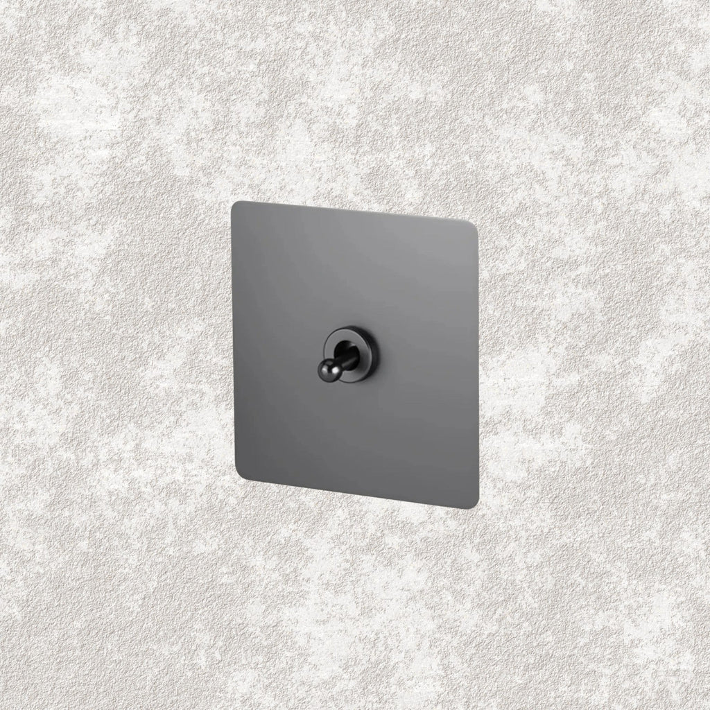 interrupteur va-et-vient simple anthracite
