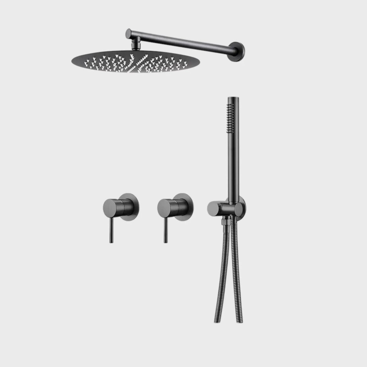 Composition de Douche encastré anthracite