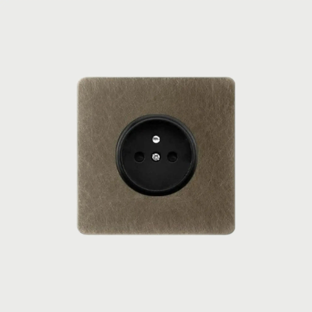 prise de courant simple bronze vieilli