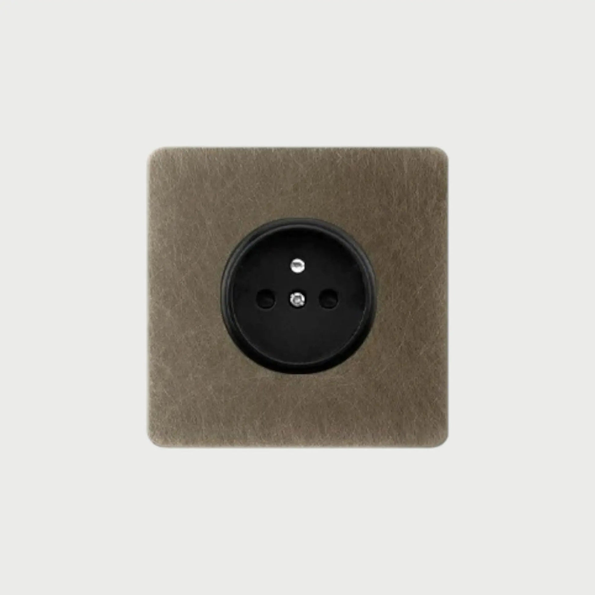 prise de courant simple bronze vieilli