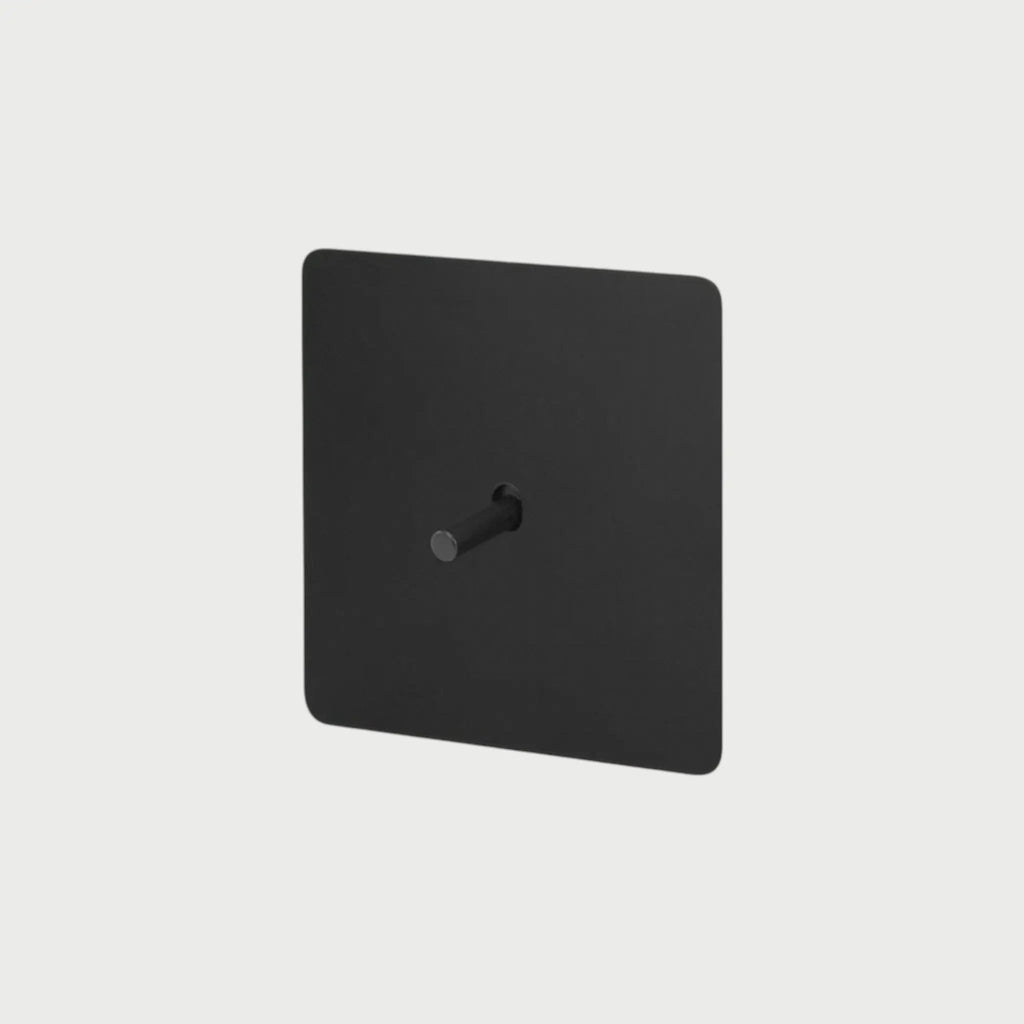 interrupteur va-et-vient simple noir mat
