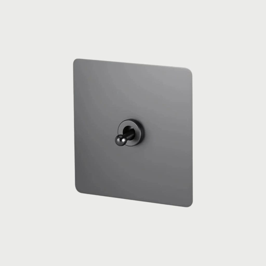 interrupteur va-et-vient simple anthracite