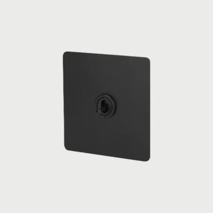 interrupteur va-et-vient simple noir mat