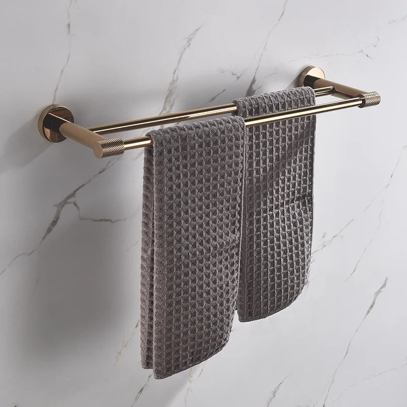 Barre de serviette moletée simple ou double